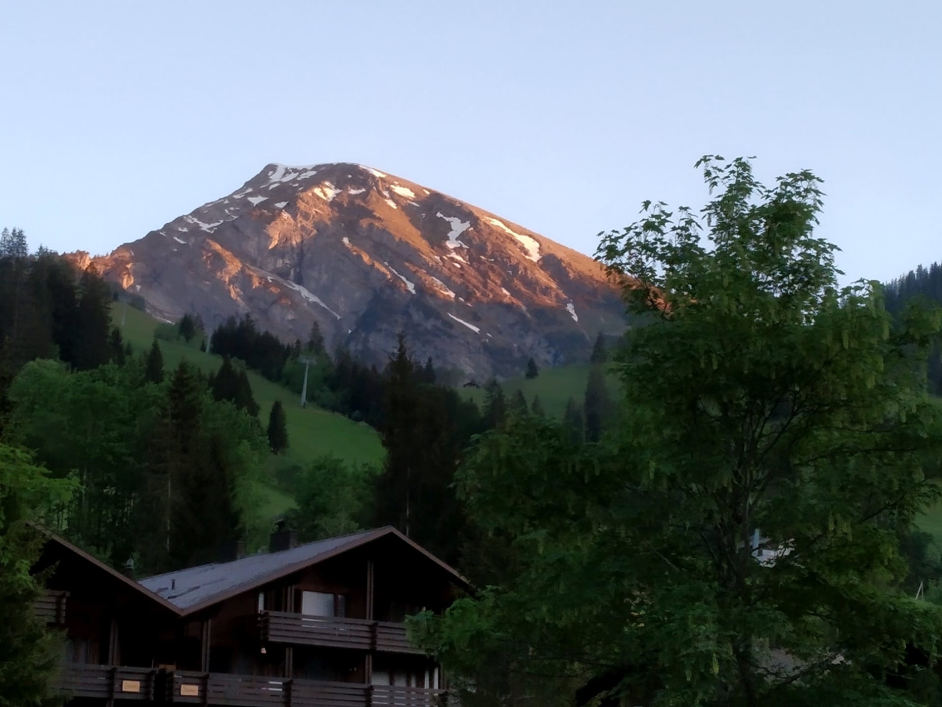Abendstimmung auf dem Balkon